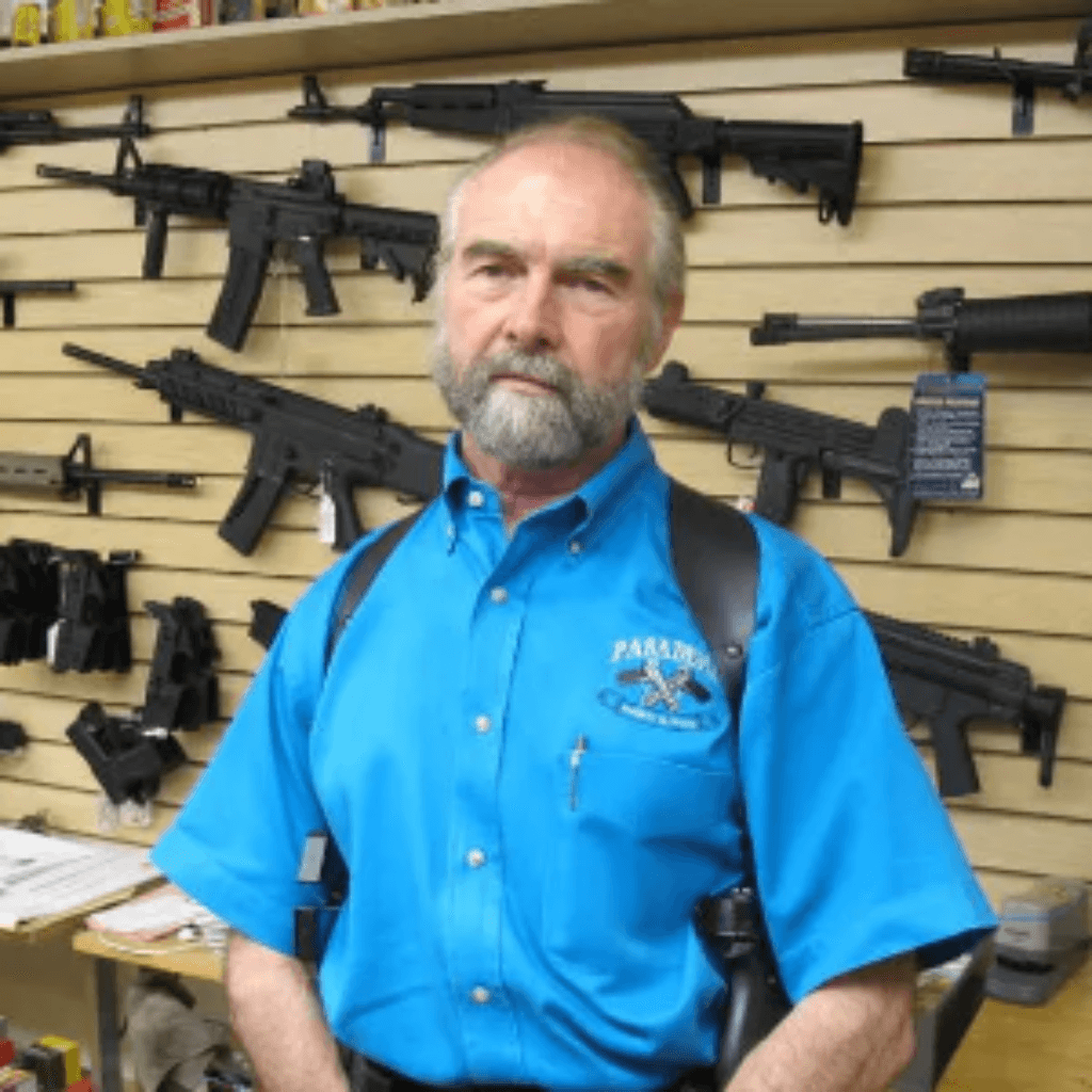 Gun store interior
