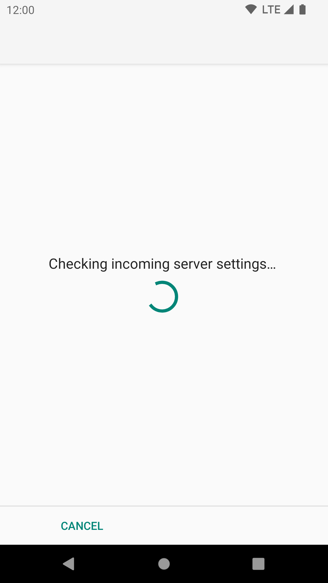 Checking incoming server settings