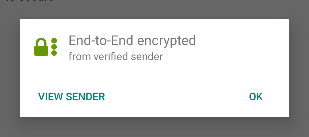 Signed and Encrypted Email Details