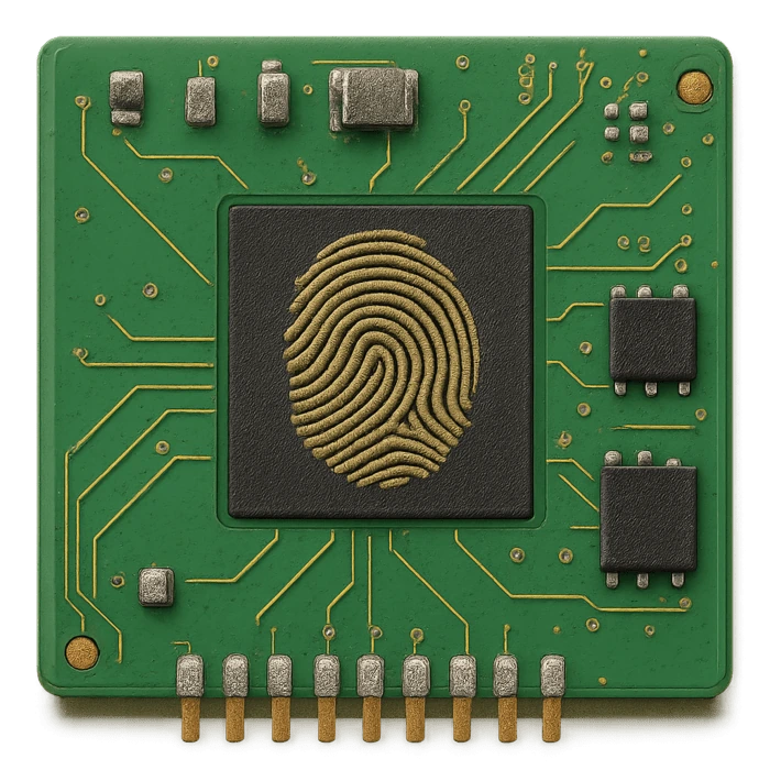 Advanced Biometric Security Module chipset with fingerprint processor